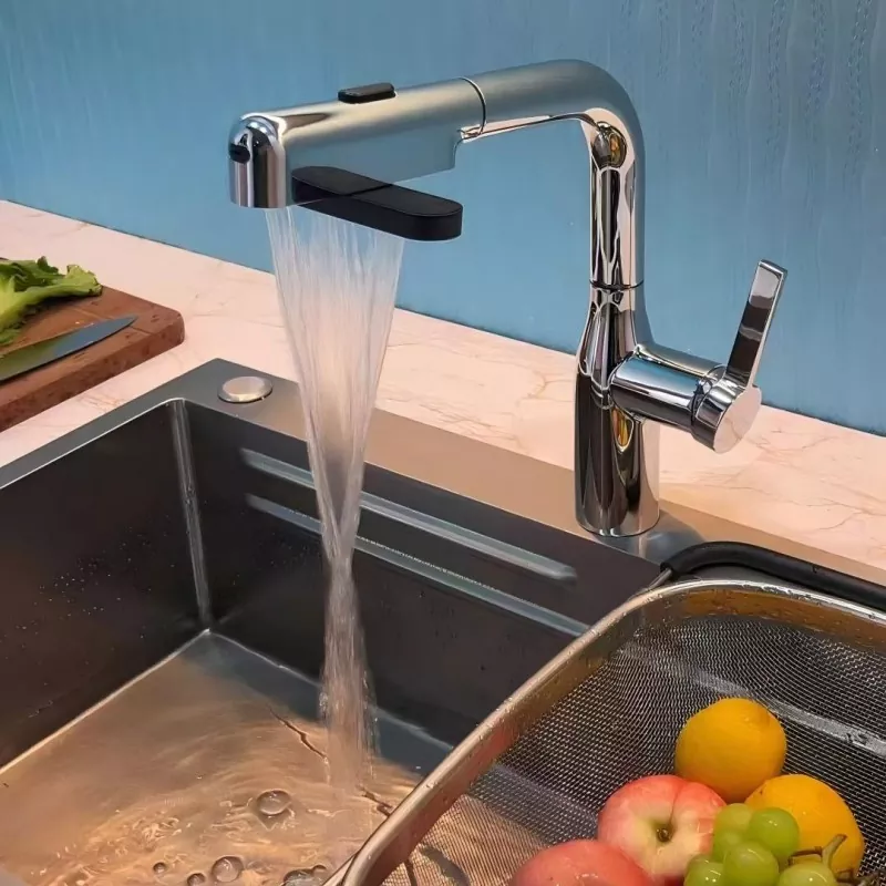 डिजिटल डिस्प्ले लिफ्ट किचन नल